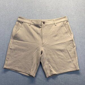 True Classic Men's Tan Shorts, 7" Inseam